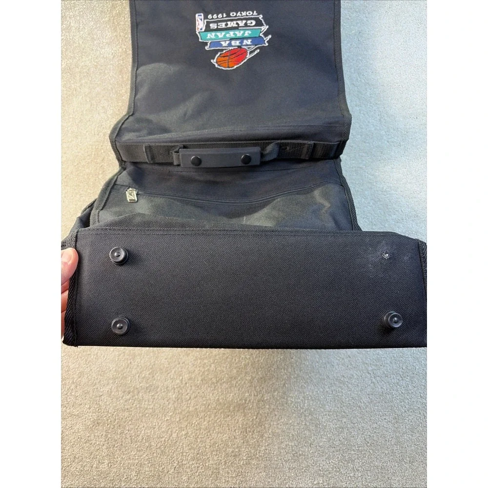 NBA Messenger Bag Large Black Japan Games Tokyo 1999 Vintage Laptop Case READ